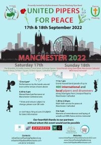 United Pipers for Peace Manchester 2022