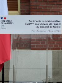 Commémoration de l'Appel du 18 juin, à Pont-Audemer